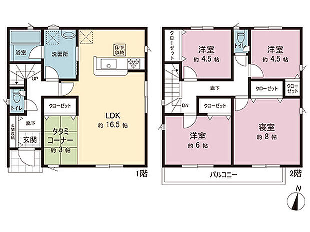 間取図です。図面と異なる場合は現況を優先させていただきます。