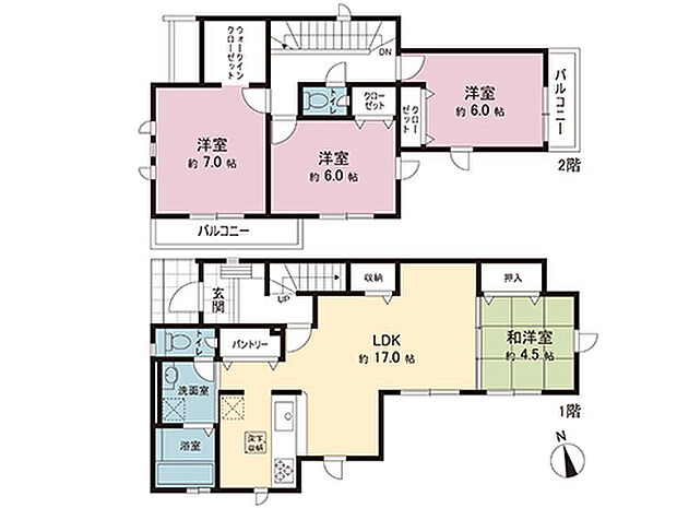 間取図です。図面と異なる場合は現況を優先させていただきます。