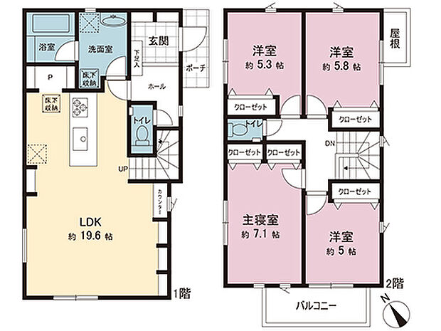 間取図です。図面と異なる場合は現況を優先させていただきます。