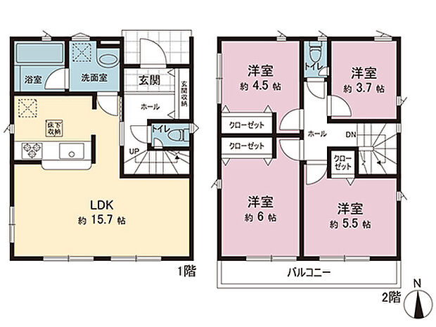 間取図です。図面と異なる場合は現況を優先させていただきます。