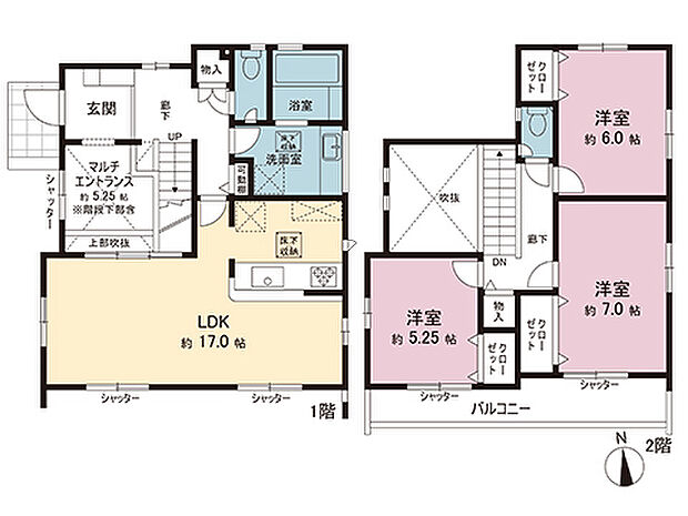間取図です。図面と異なる場合は現況を優先させていただきます。