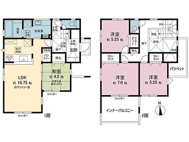 間取図です。図面と異なる場合は現況を優先させていただきます。