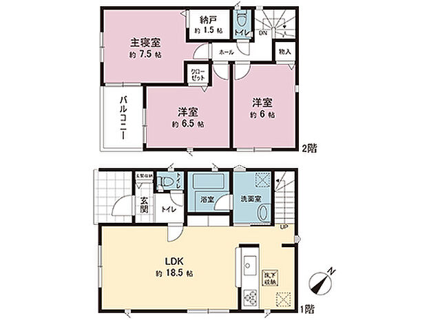 間取図です。図面と異なる場合は現況を優先させていただきます。