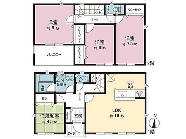 間取図です。図面と異なる場合は現況を優先させていただきます。