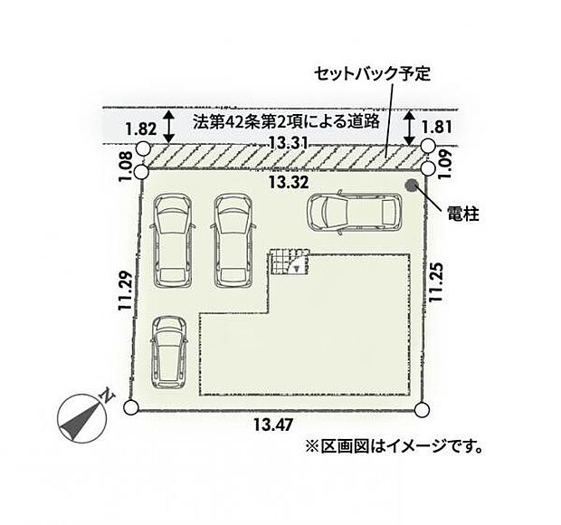 区画図です。図面と異なる場合は現況を優先させていただきます。