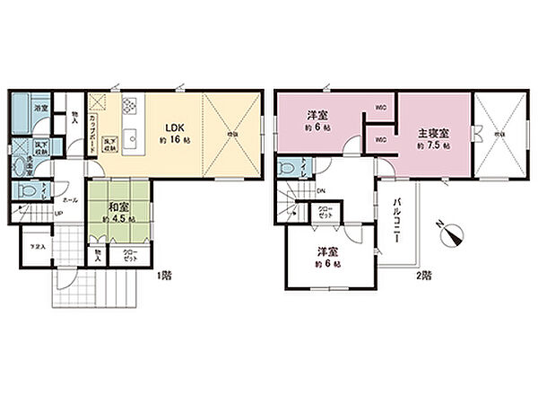 間取りを拡大表示