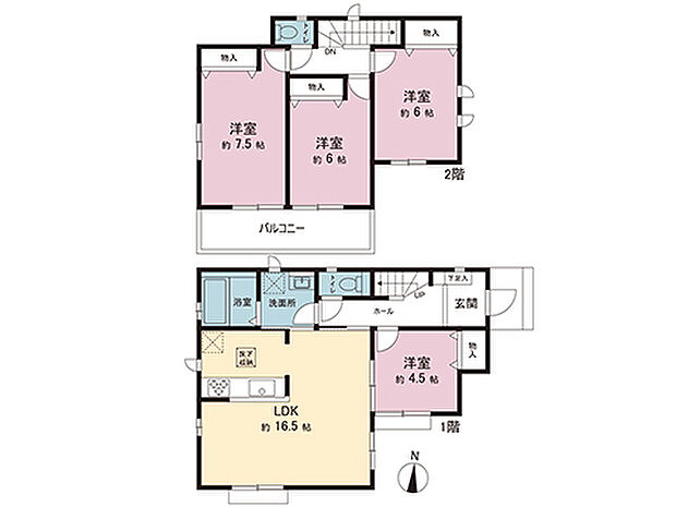 間取図です。図面と異なる場合は現況を優先させていただきます。