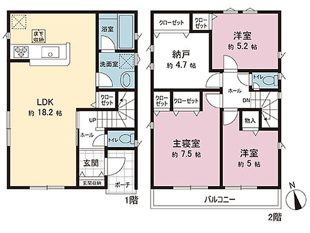 間取図です。図面と異なる場合は現況を優先させていただきます。