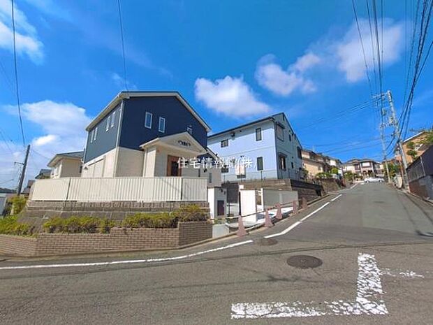 前面道路を含めた現地写真です。