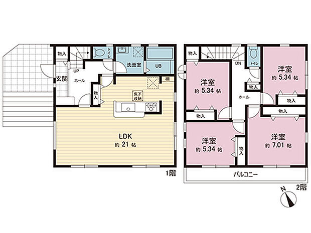 間取図です。図面と異なる場合は現況を優先させていただきます。