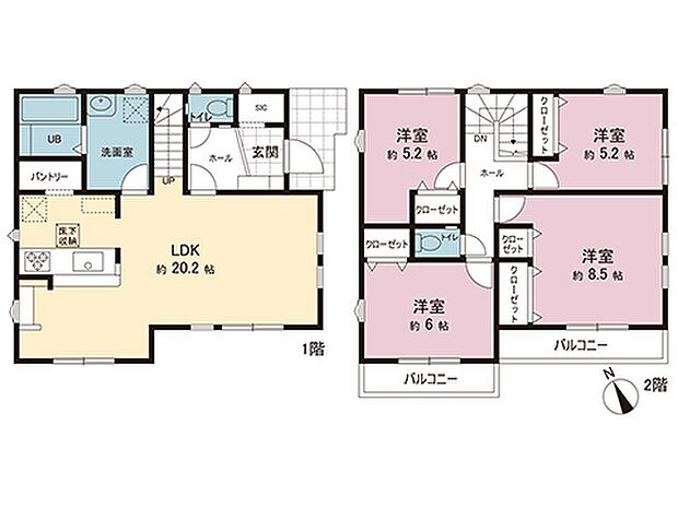 間取図です。図面と異なる場合は現況を優先させていただきます。