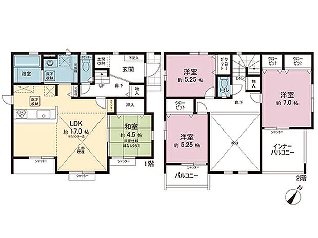 間取図です。図面と異なる場合は現況を優先させていただきます。