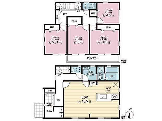 間取図です。図面と異なる場合は現況を優先させていただきます。