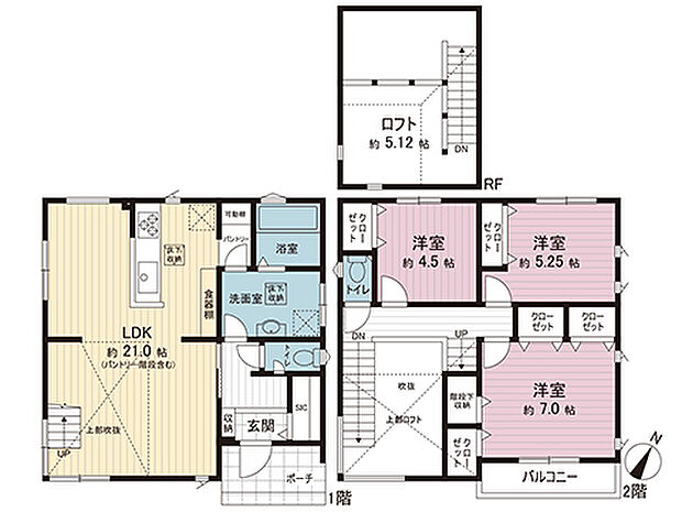 間取図です。図面と異なる場合は現況を優先させていただきます。