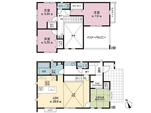 間取図です。図面と異なる場合は現況を優先させていただきます。