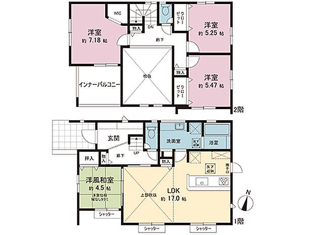 間取図です。図面と異なる場合は現況を優先させていただきます。