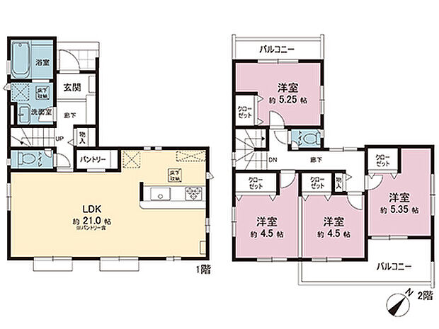 間取図です。図面と異なる場合は現況を優先させていただきます。