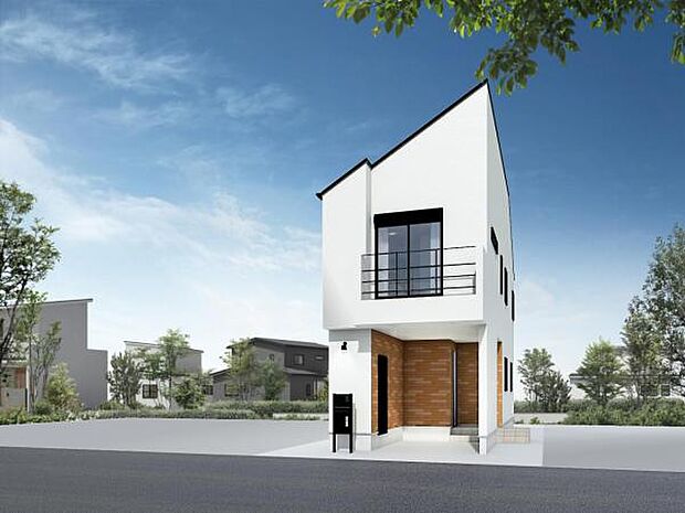 完成予想図（外観）：図面を基に描きおこしたもので、実際とは異なる場合がございます。