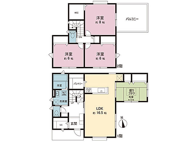 間取図です。図面と異なる場合は現況を優先させていただきます。
