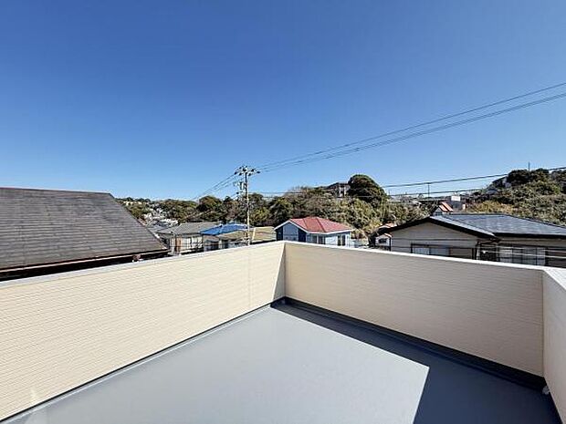 お洗濯ものを気持ち良く太陽の光で干せるのが嬉しいですね。