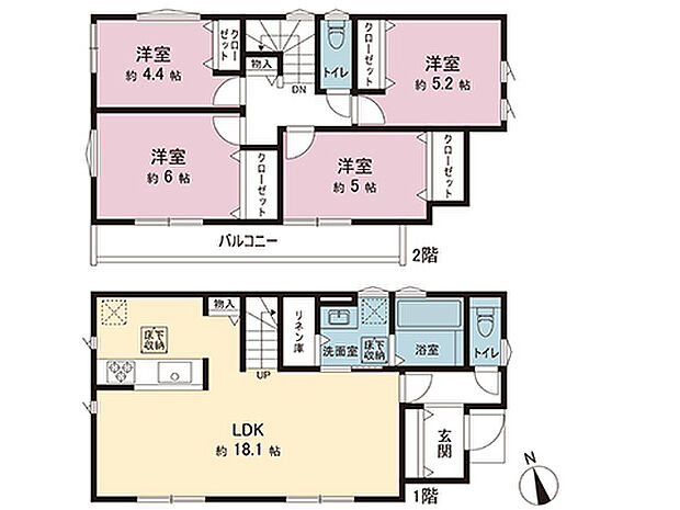 間取図です。図面と異なる場合は現況を優先させていただきます。