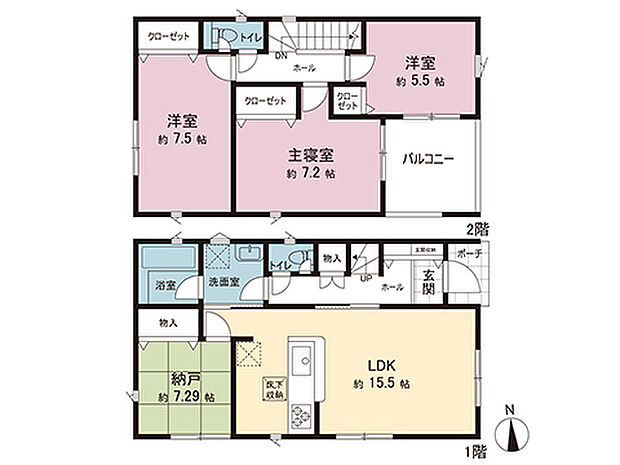 間取図です。図面と異なる場合は現況を優先させていただきます。