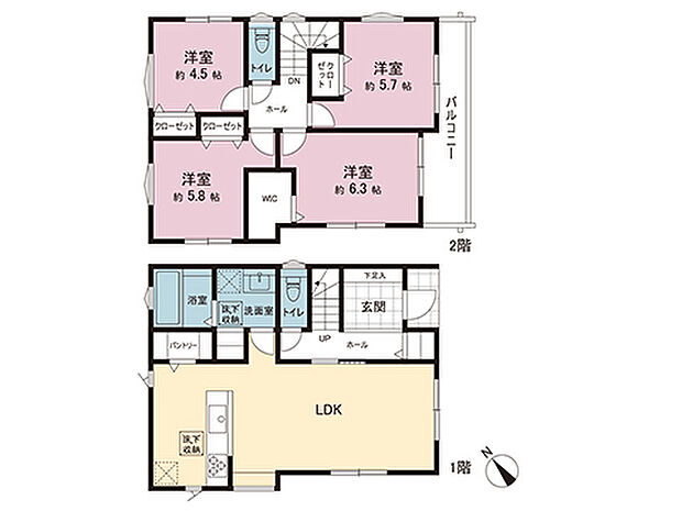 間取図です。図面と異なる場合は現況を優先させていただきます。