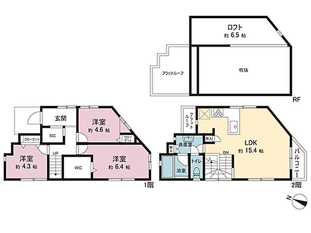 間取図です。図面と異なる場合は現況を優先させていただきます。