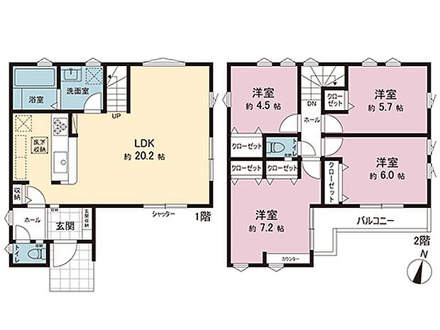 間取図です。図面と異なる場合は現況を優先させていただきます。