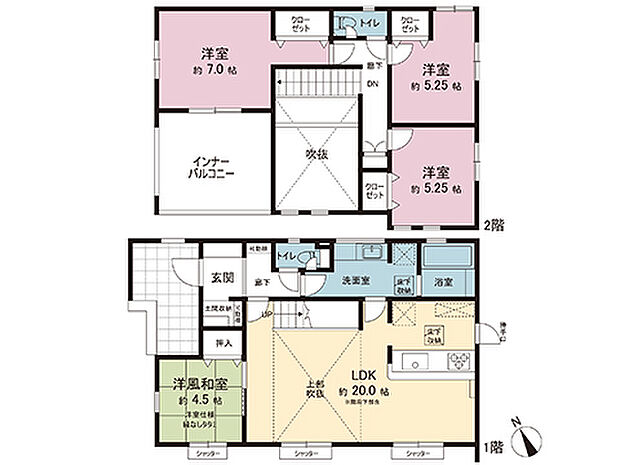 間取図です。図面と異なる場合は現況を優先させていただきます。