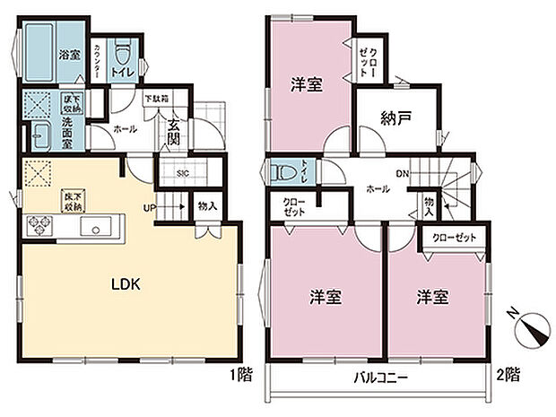 間取図です。図面と異なる場合は現況を優先させていただきます。