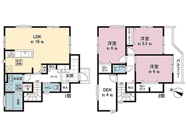 間取図です。図面と異なる場合は現況を優先させていただきます。