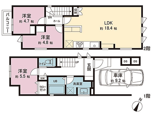 間取図です。図面と異なる場合は現況を優先させていただきます。