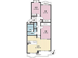 ライブタウン湘南野比7号棟 3LDKの間取図画像