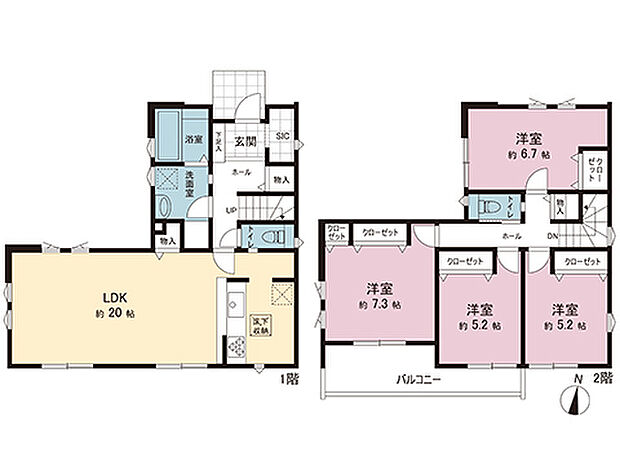 間取図です。図面と異なる場合は現況を優先させていただきます。