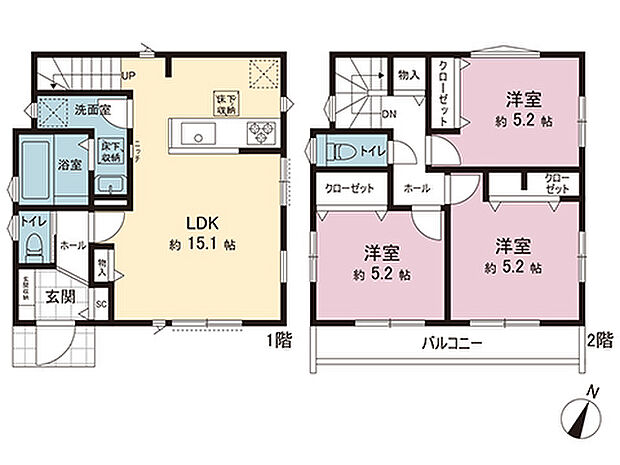 間取図です。図面と異なる場合は現況を優先させていただきます。