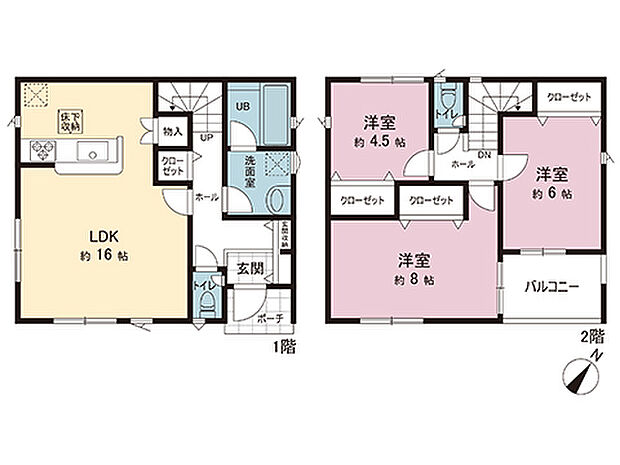 間取図です。図面と異なる場合は現況を優先させていただきます。