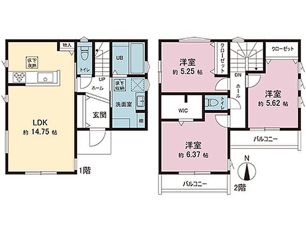 間取図です。図面と異なる場合は現況を優先させていただきます。