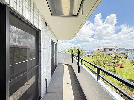 お洗濯ものを気持ち良く太陽の光で干せるのが嬉しいですね。