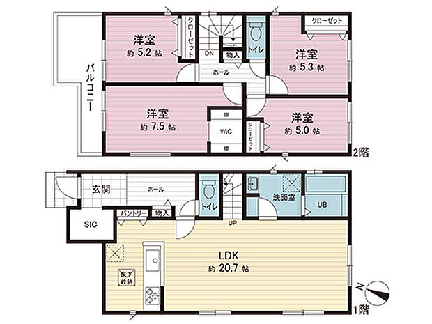 間取図です。図面と異なる場合は現況を優先させていただきます。