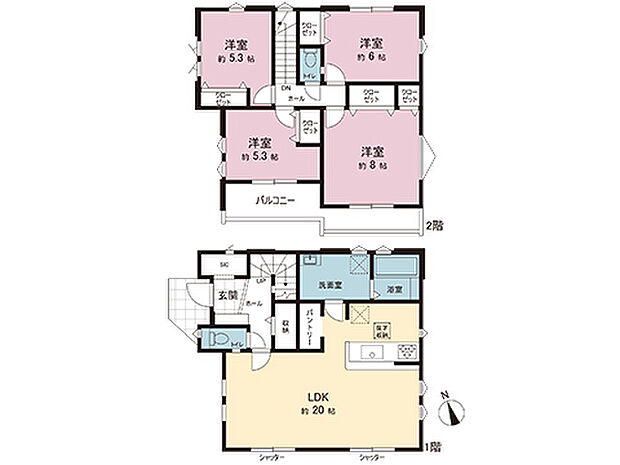 間取図です。図面と異なる場合は現況を優先させていただきます。
