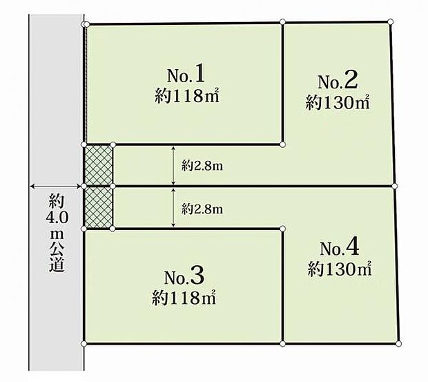 区画図です。図面と異なる場合は現況を優先させていただきます。