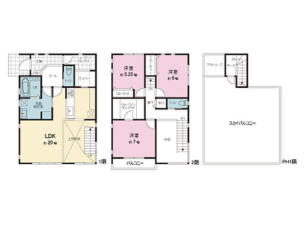 参考間取（No.4）延床109.52m2／本体価格24352218円（税込）他に工事諸経費168万円（税込）設計及び工事監理料930920円（税込）等が必要です／プランは一例でお客様が自由に決定可能