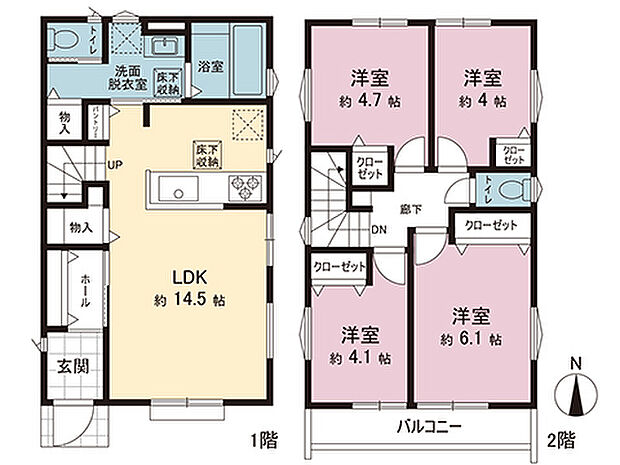 間取図です。図面と異なる場合は現況を優先させていただきます。