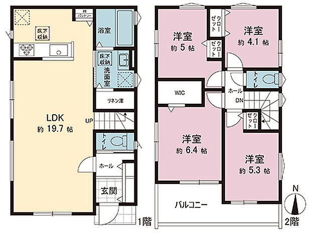 間取図です。図面と異なる場合は現況を優先させていただきます。