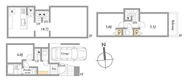 ◇◆B区画参考プラン間取り図◆◇建物価格：2260万円（ライフライン、外構、地盤改良合計で別途約100万円）建物面積：88.87?