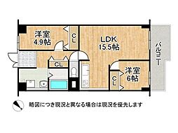 間取図画像 2LDK