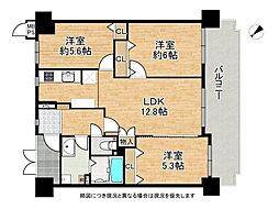 間取図画像 3LDK
