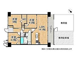 キングマンション新淀川　中古マンション 3LDKの間取り