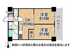 間取図画像 2DK